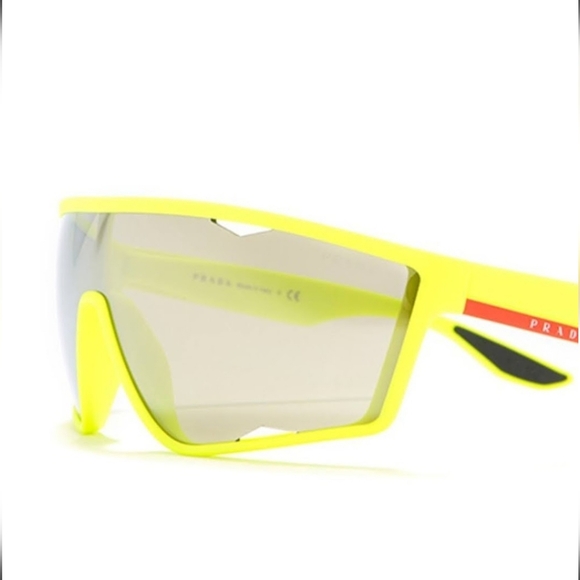 Prada Neon Yellow Sunglasses- Prada Shades - Picture 5 of 16
